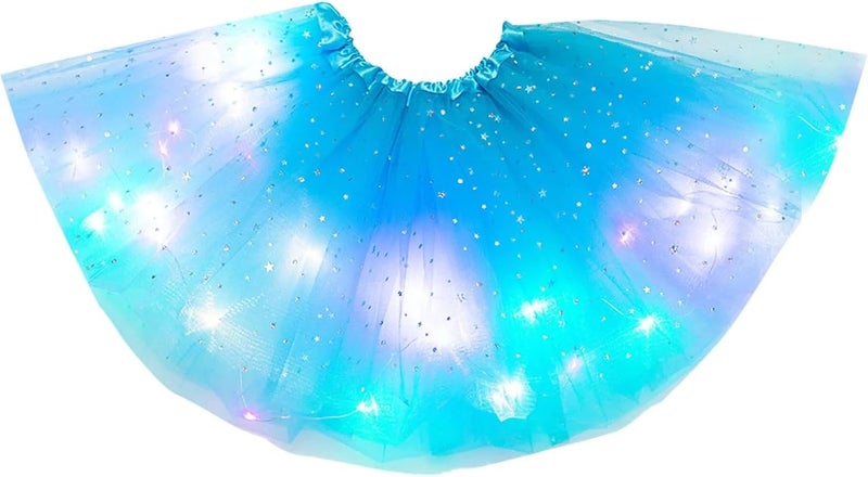 Niturfty Girl Tutu Skirts, 2-8 Years Baby Girls Light Up LED Tutu Skirt Magic Light Princess LED Dancing Skirt Tulle Ballet - Image 1